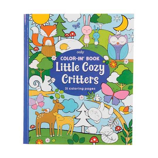 OOLY Color-in&#x27; Book: Little Cozy Critters
